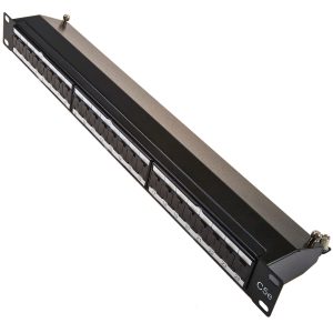 19" 1U 24 way Cat5e IDC Punchdown Panel