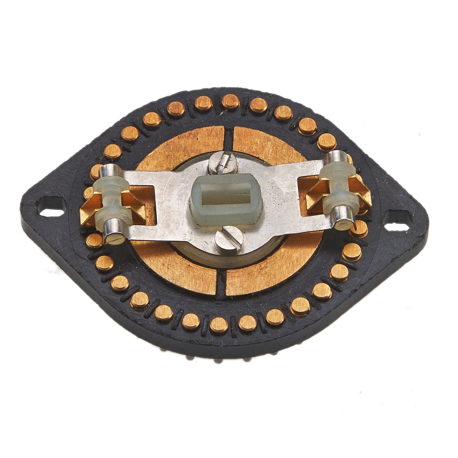 2 Pole, Type 72, Multibank, Rotary Switch, Brass Gold Plated