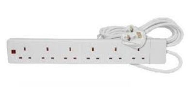 UK Mains Extension 13A, 2, 4 or 6 Gang