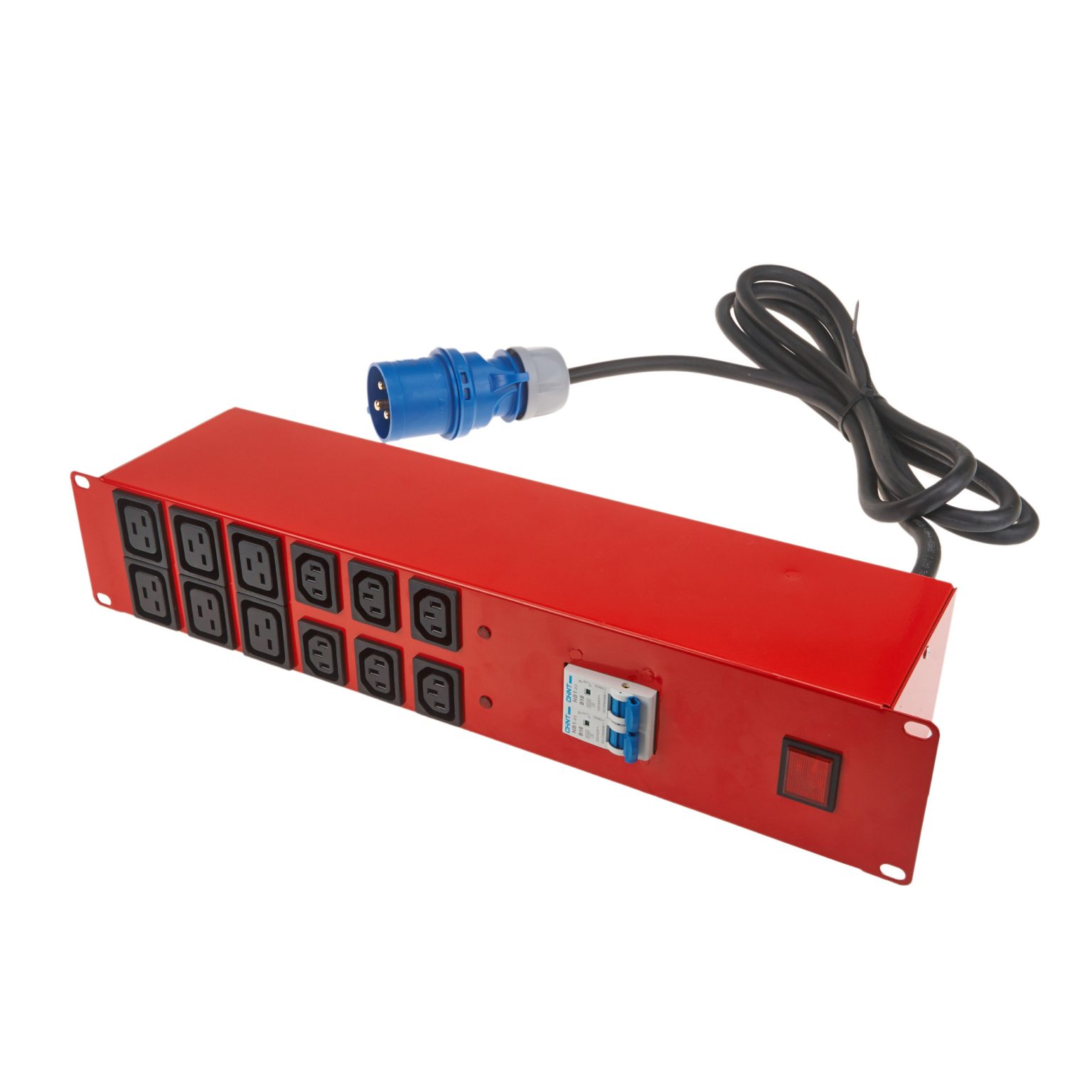 PDU 6x C13, 6x C19, 32A commando, red