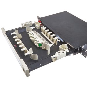 SC/APC 16Way 1U Fibre Managment Tray with Internal Couplers