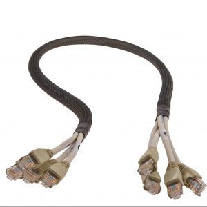 RJ45 to RJ45 CAT5 Expandable Braid Bundle @ 1m