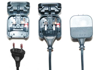 Euro to UK Mains Plug Adaptor (13amp)