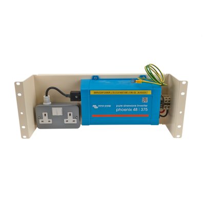 4u DC/AC Inverter Panel 48/375 with dual UK socket