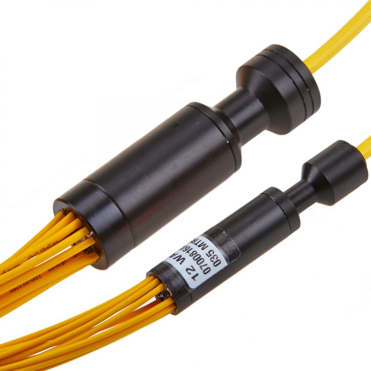 Pre-terminated hydra pepperpot glanding, closeup