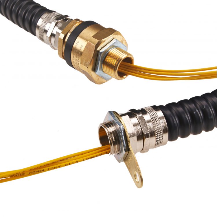 Pre-terminated hydra in steel conduit