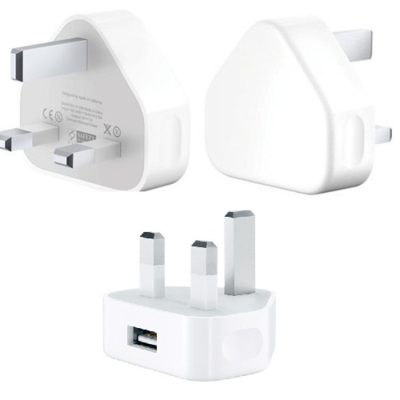 USB to 3 pin Uk Mains Plug  Charger